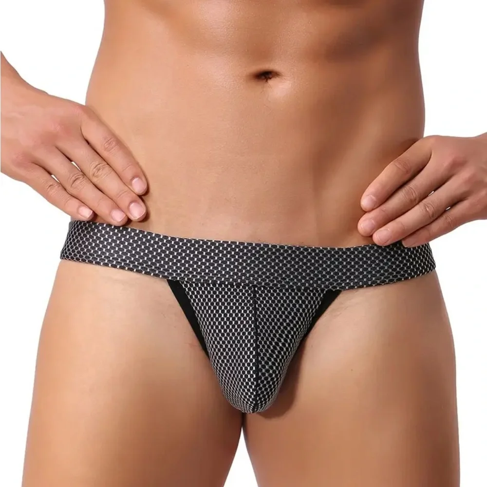 Men's Low Rise Mesh Briefs 4 Pack Size XL Athletic Breathable Contour Pouch